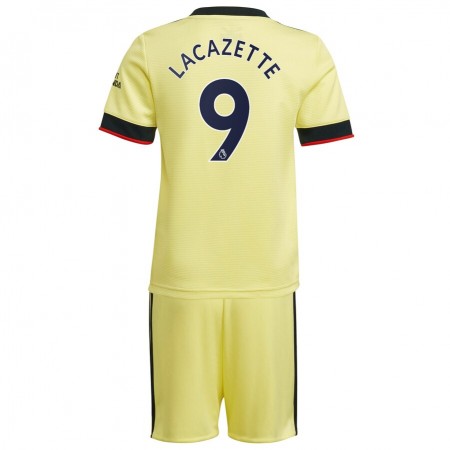 Billiga Fotbollströjor Arsenal Alexandre Lacazette 9 Barn Borta tröja 2021/22 Kortärmad